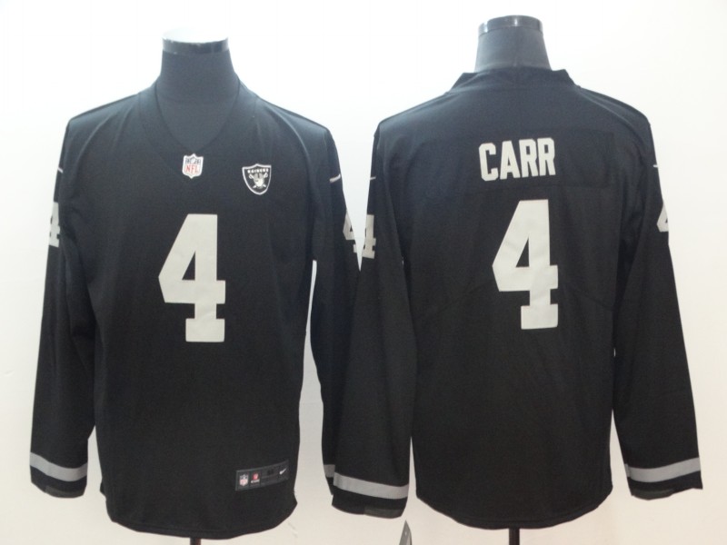 Men's Las Vegas Raiders #4 Derek Carr Black Jersey